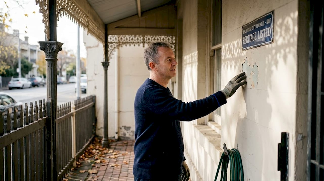 Homeowner maintains Victorian terrace house exterior