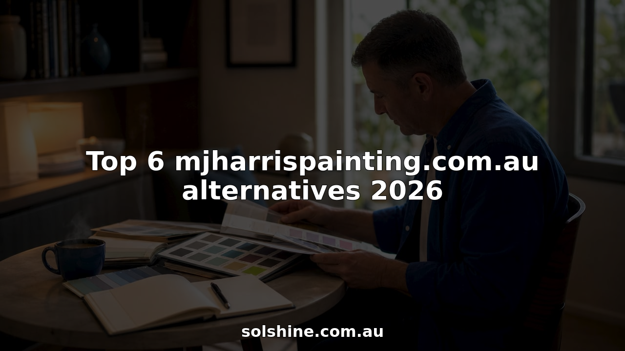 Man comparing painting contractor brochures at home office table