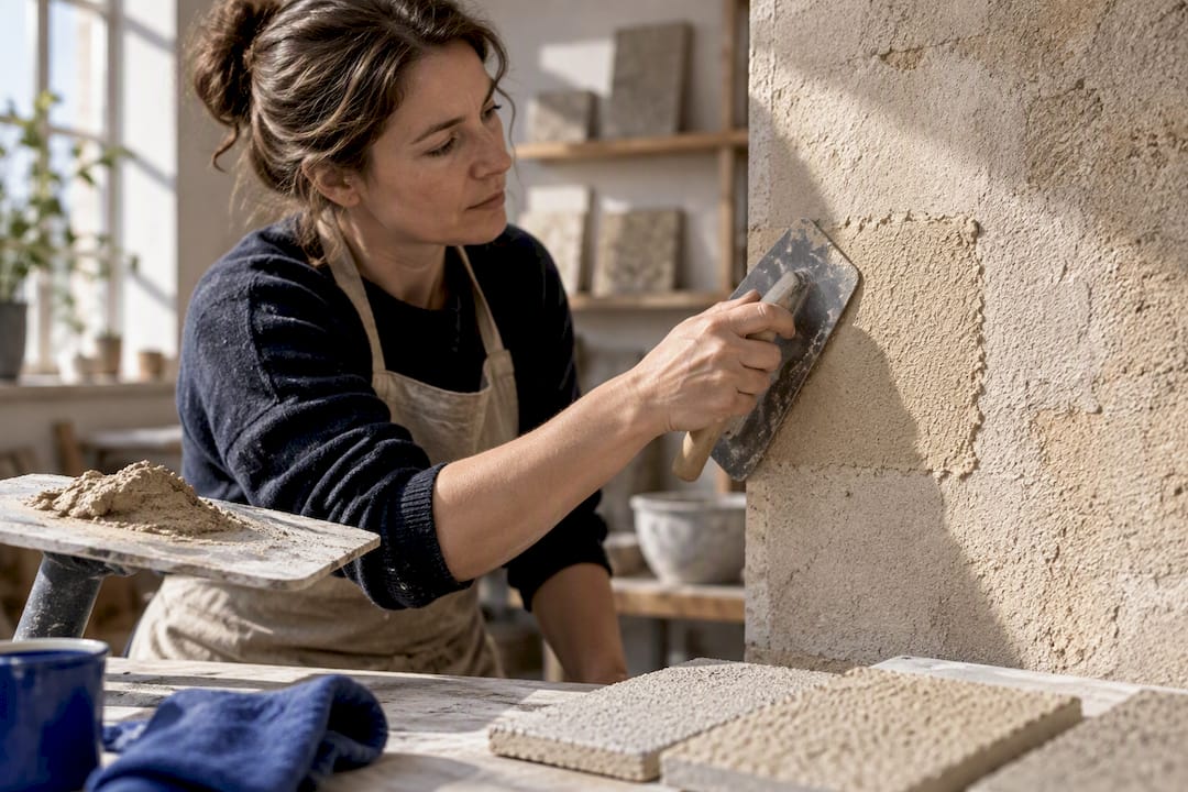 Matching texture on a heritage render repair